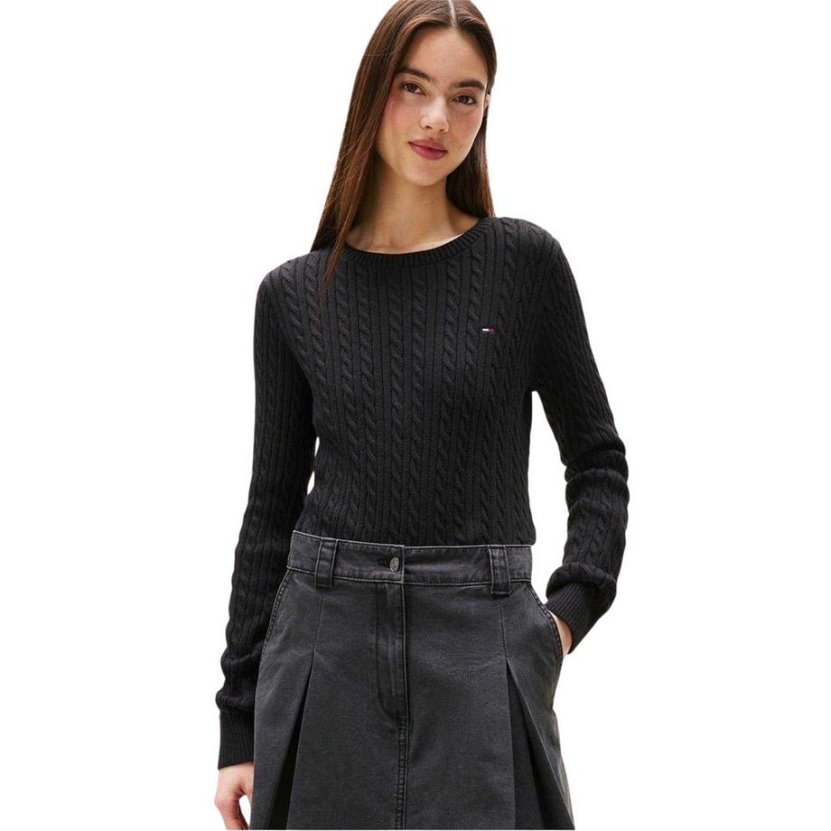 TOMMY JEANS Top in Maglione Lavorato a Maglia Manica Lunga  