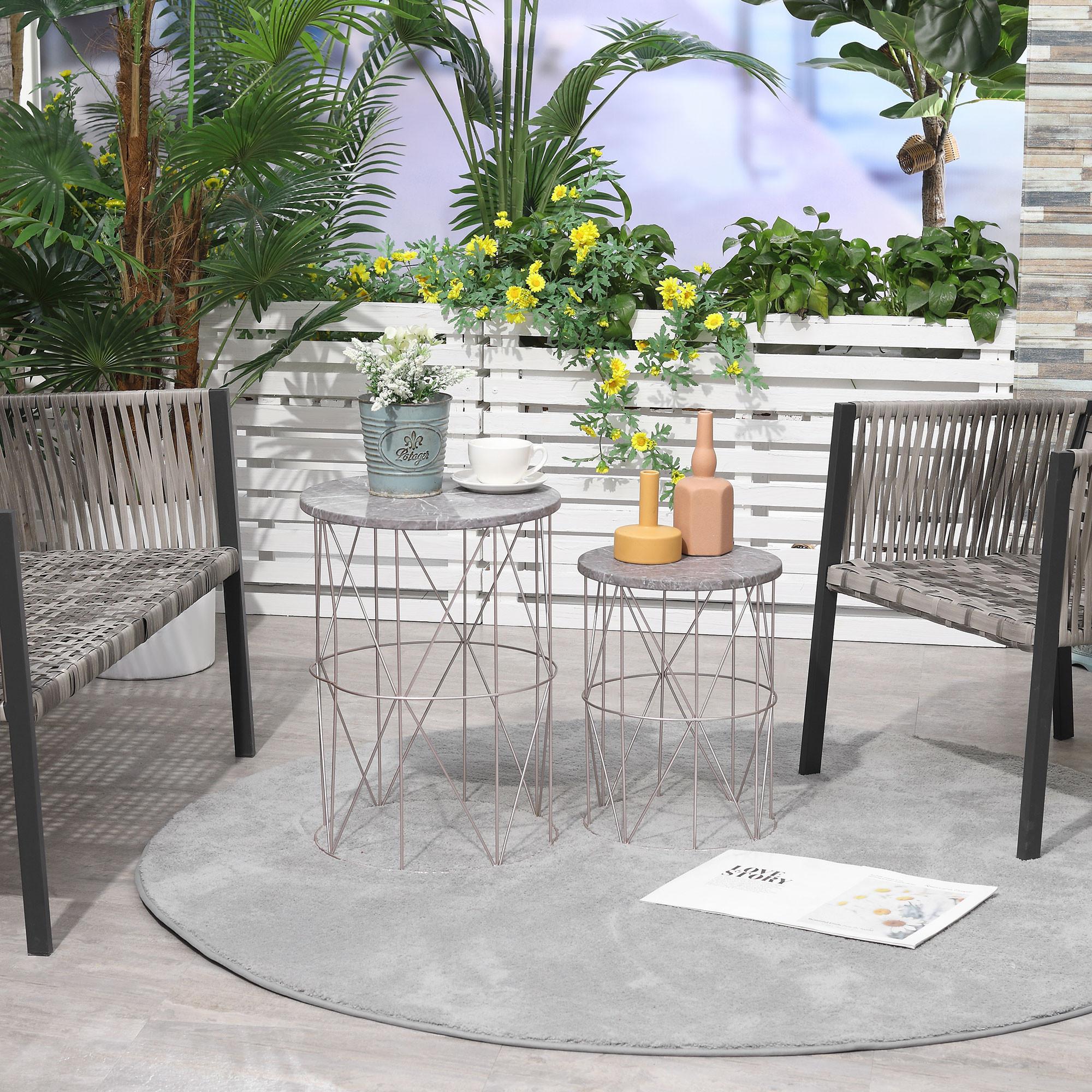 Outsunny Table de jardin  