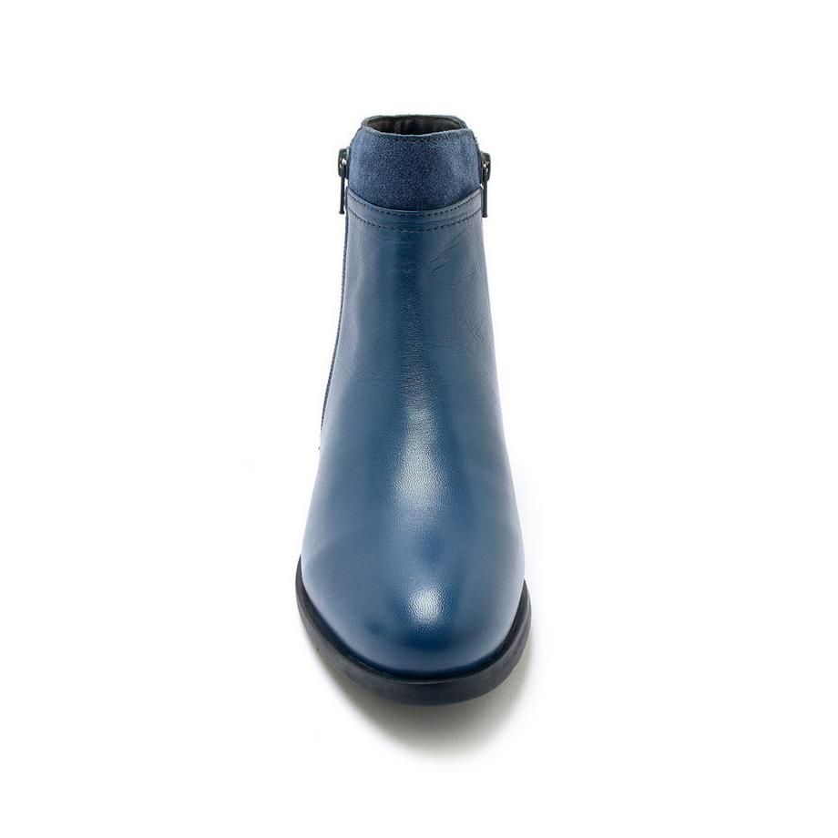 Pédiconfort  bottines en cuir double zip 