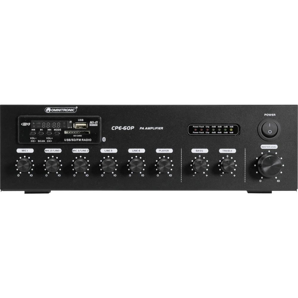 Omnitronic  Amplificateur de mixage CPE-60P ELA 