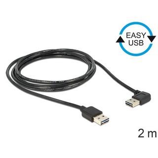 DeLock  85557 câble USB 2 m USB 2.0 USB A Noir 