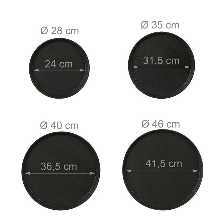 B2X  Serviertablett 4er Set 4 Größen 