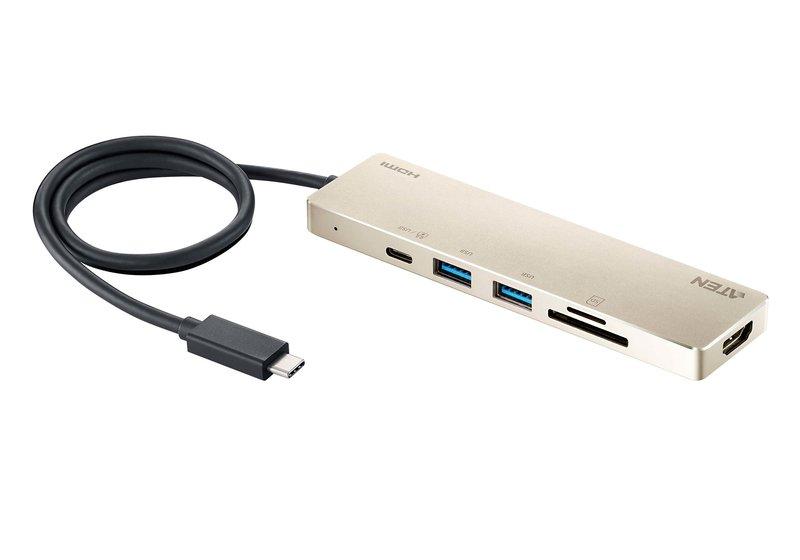 ATEN  ATEN USB-C-Multiport-Mini-Dockingstation mit Power-Pass-Through 