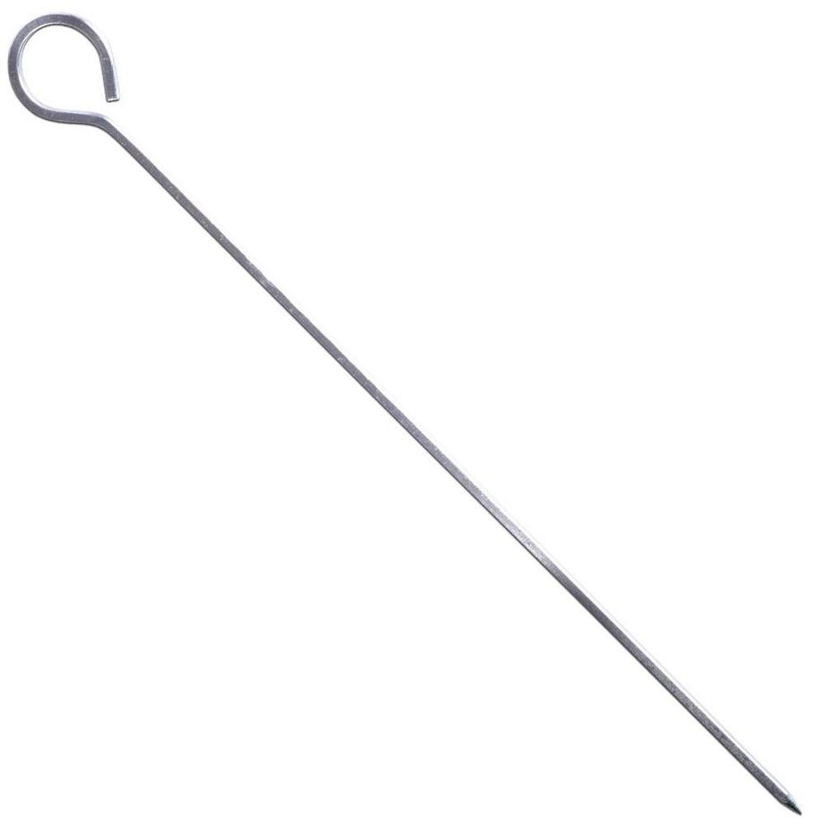 Orion  Sechs Edelstahlspieße für Gemüse und Fleisch, perfekt für den Grill 