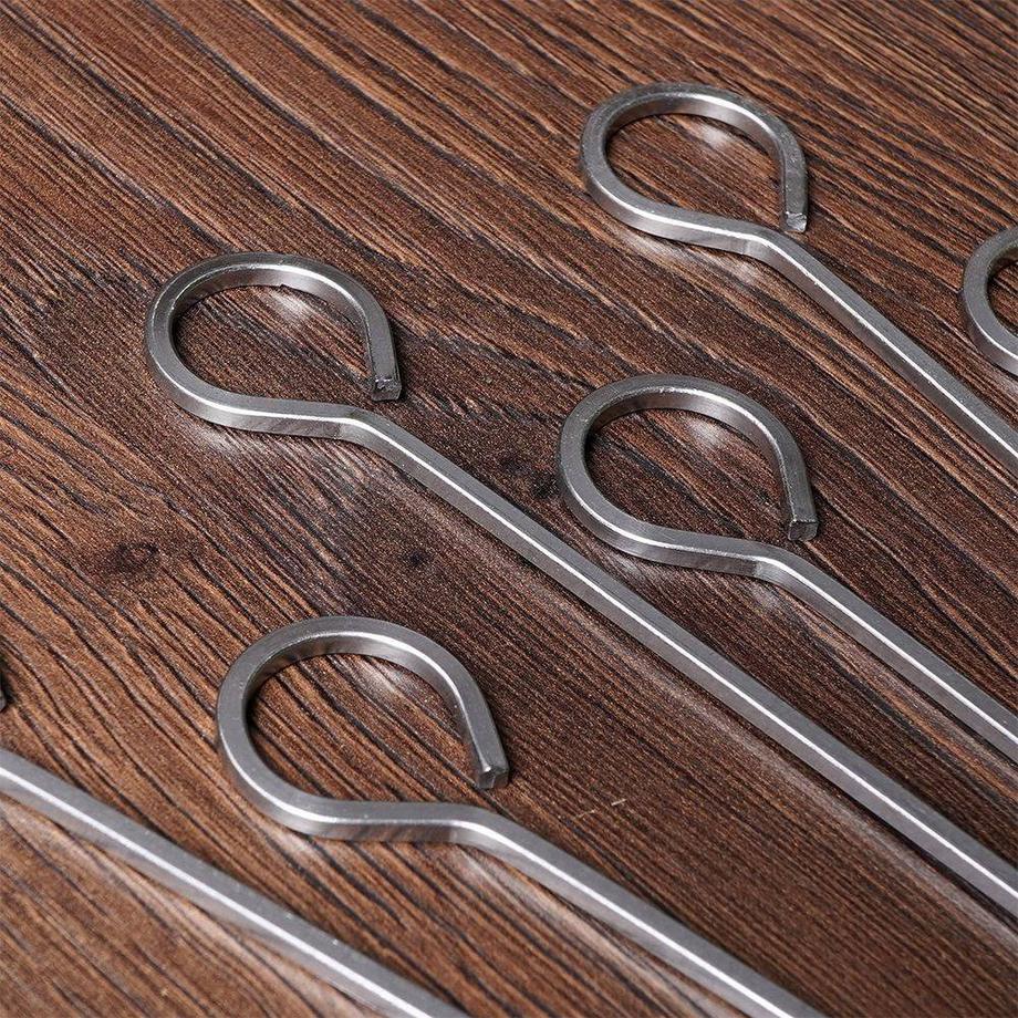 Orion  Sechs Edelstahlspieße für Gemüse und Fleisch, perfekt für den Grill 