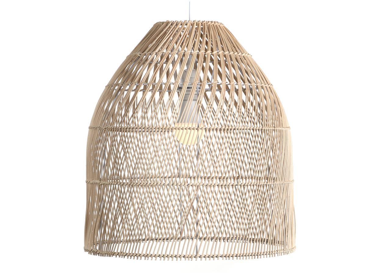 Image of Deckenleuchte Ethno-Stil - Metall & Rattan - 40 x 120 cm - PARNAIBA Deckenleuchte Ethno-Stil - Metall & Rattan - 40 x 120 cm - PARNAIBA