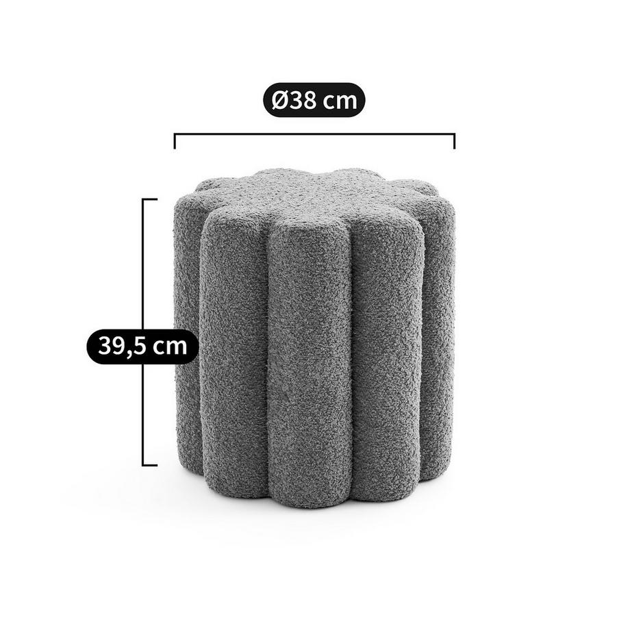 La Redoute Intérieurs Hocker aus strukturiertem Stoff  