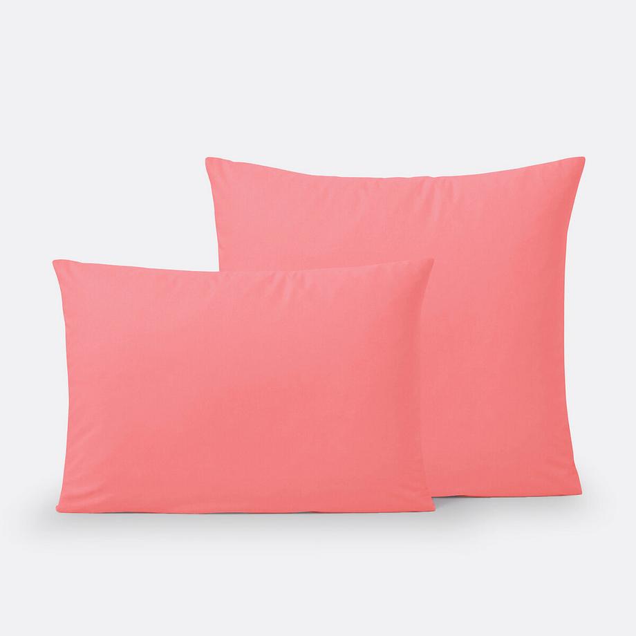 Taie d'oreiller enfant unie coton