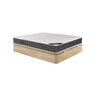 Ysmée Ensemble 180 x 200 cm sommier coffre naturel clair + matelas ressorts ensachés accueil mémoire de forme ép.27cm - ATLANTIDE de YSMÉE  