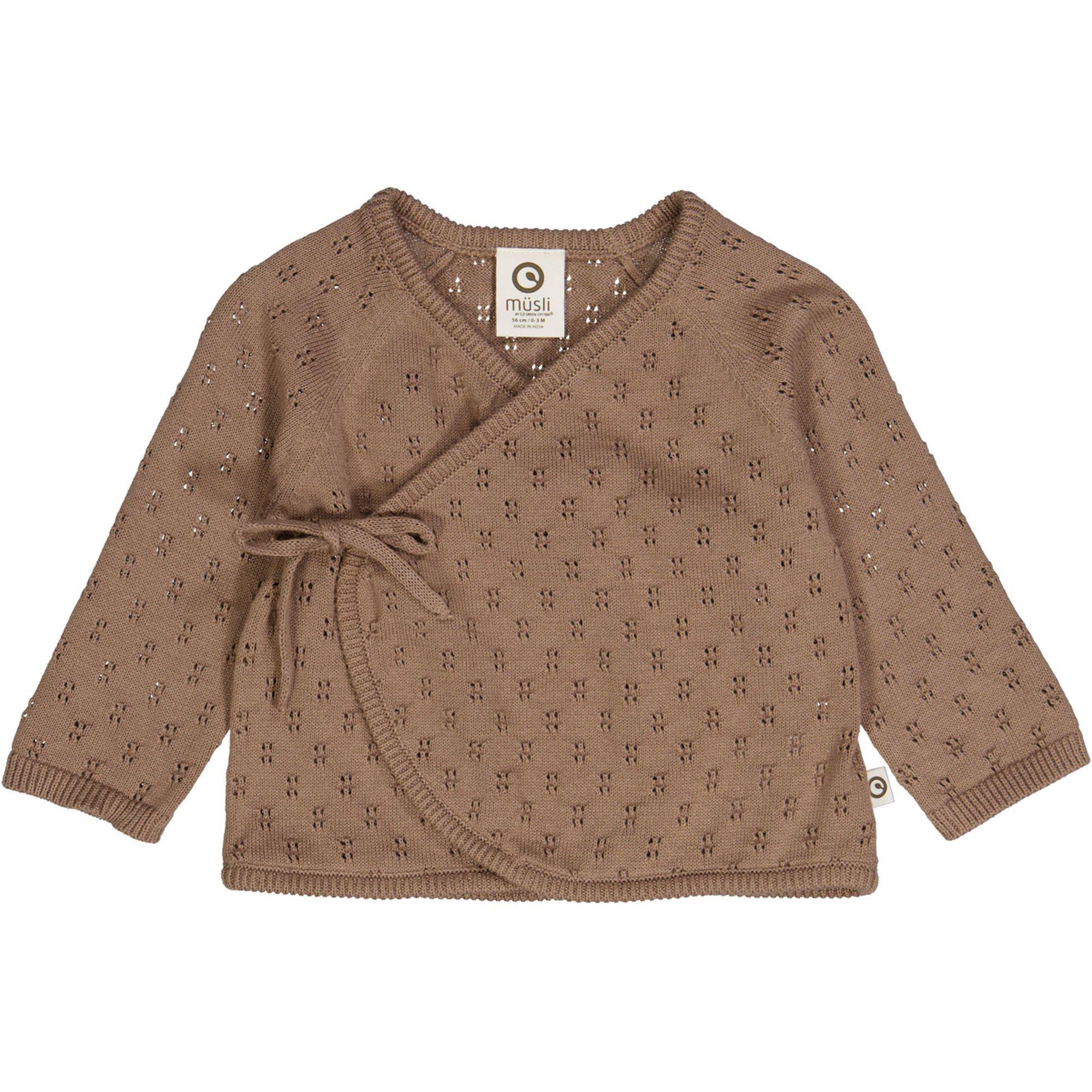 Image of Babystrickjacke Unisex Nussbaum 74