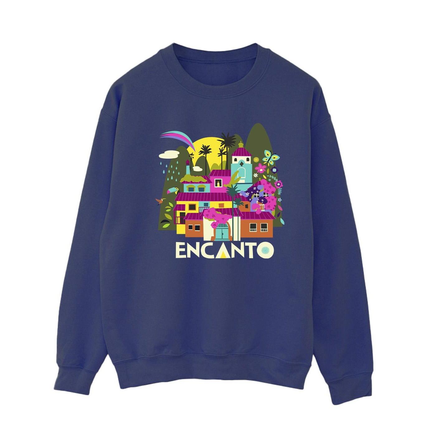 Image of Encanto Many Houses Sweatshirt Damen Marine L
