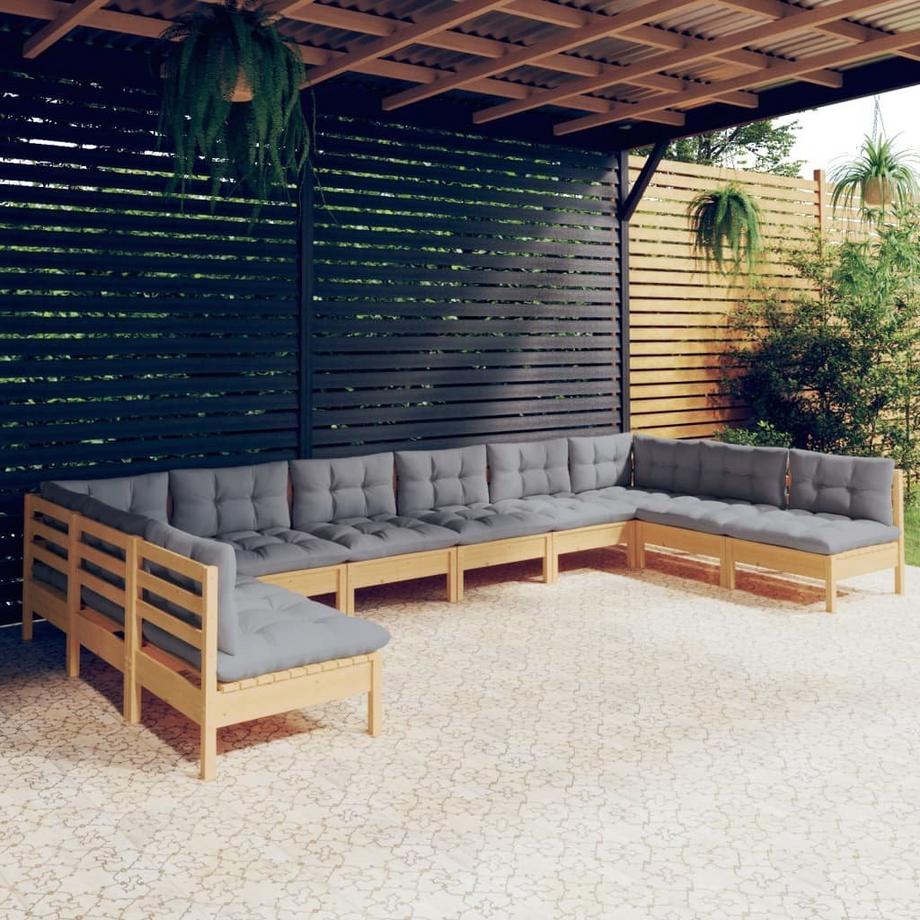 VidaXL Garten-lounge-set kiefernholz  