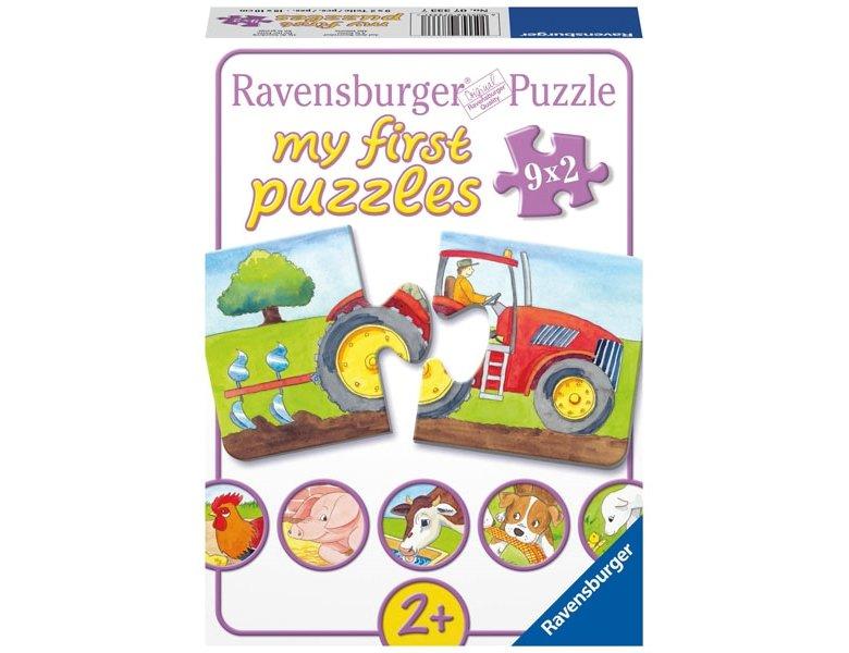 Image of Op de boerderij - My First puzzles - 9x2 stukjes - kinderpuzzel