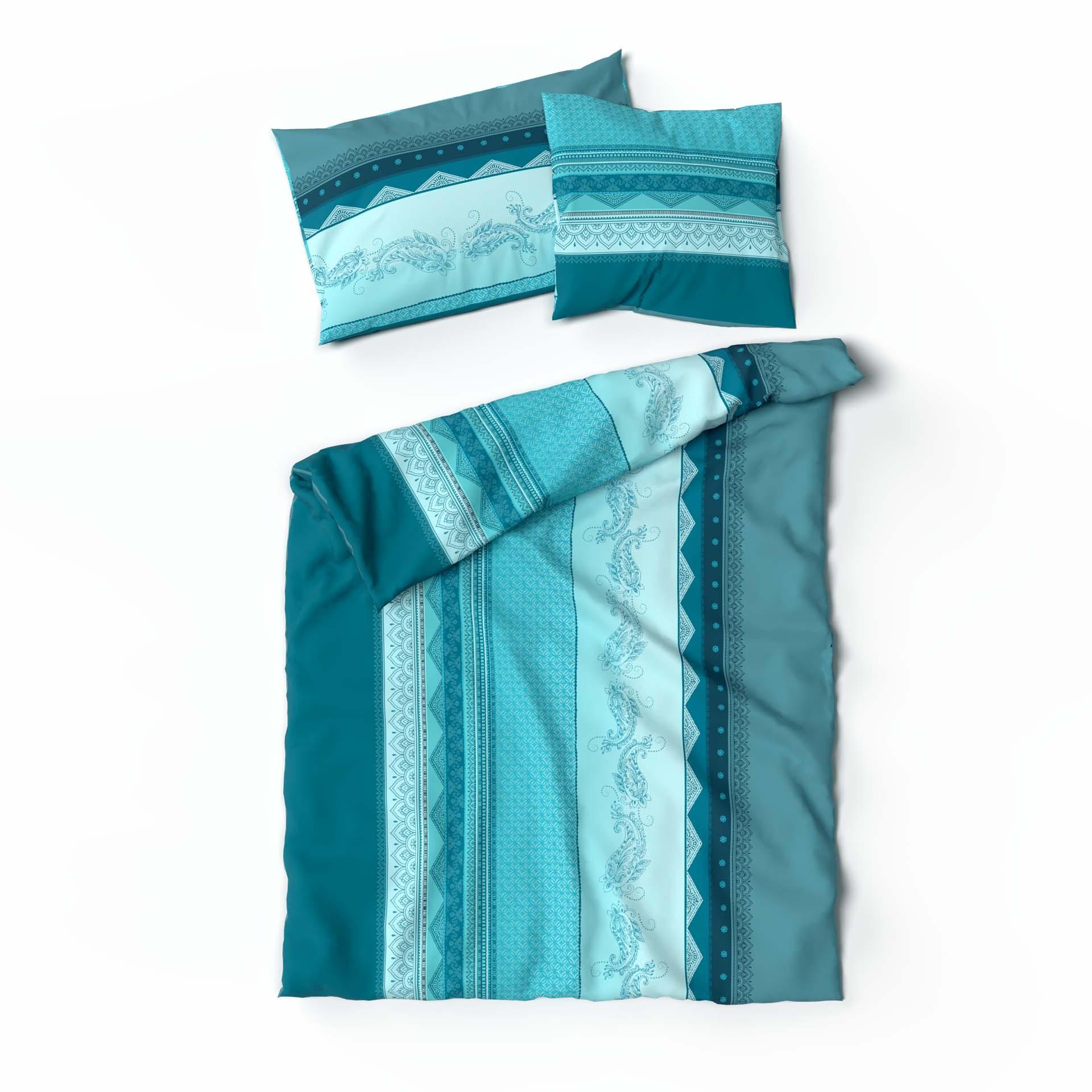 Lotus Bettwaren Iwalani Copripiumino Renforcé Petrolio  