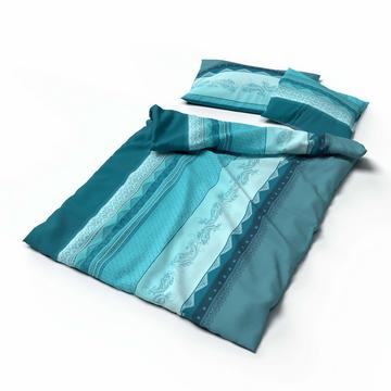 Lotus Duvetbezug Renforcé Iwalani petrol