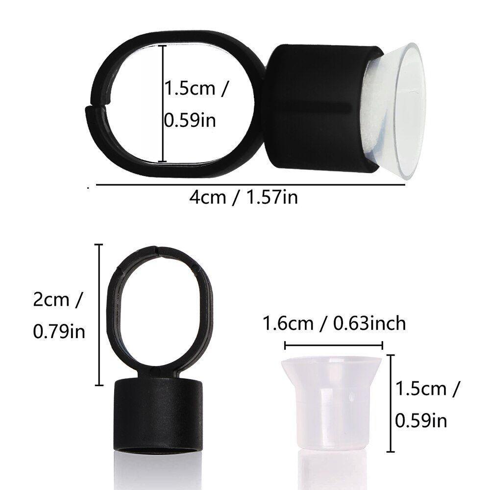 eStore Tintenbecher - Microblading - Fingerring - 20 Stk  