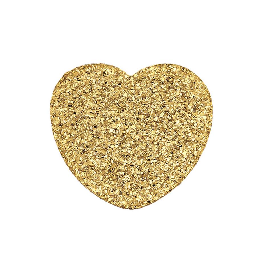 Maxte  Strukturierte HerzOhrstecker aus Edelstahl 