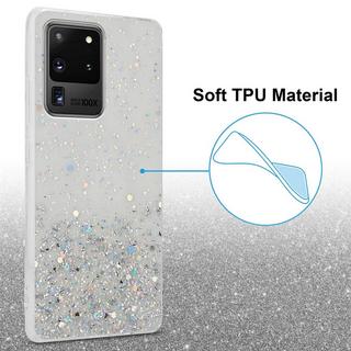 Cadorabo  Hülle für Samsung Galaxy S20 ULTRA TPU Silikon mit funkelnden Glitter 