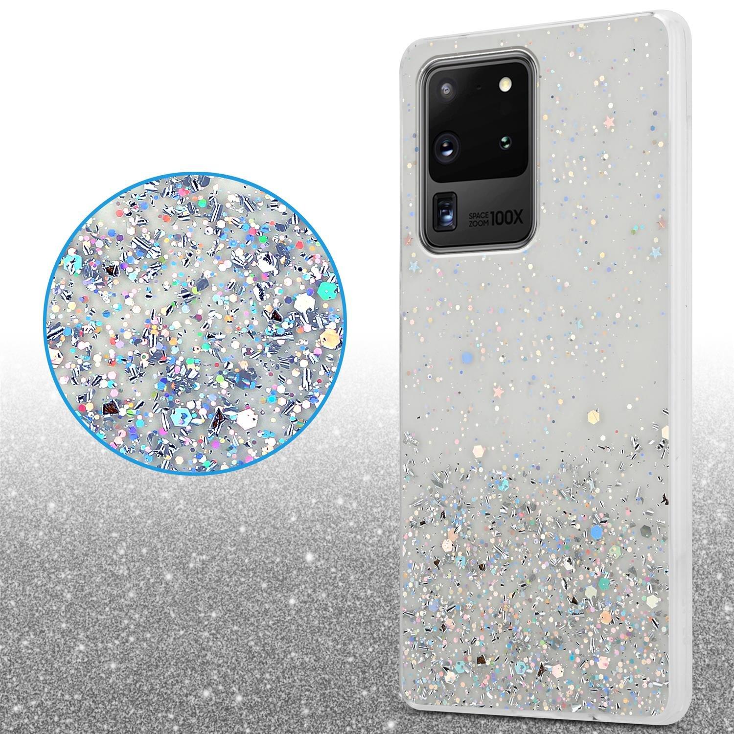 Cadorabo  Hülle für Samsung Galaxy S20 ULTRA TPU Silikon mit funkelnden Glitter 