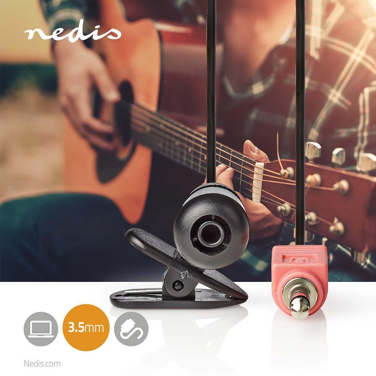 Nedis  Microfono | Utilizzato per: computer / smartphone / tablet | Cablato | 1x 3,5 mm 