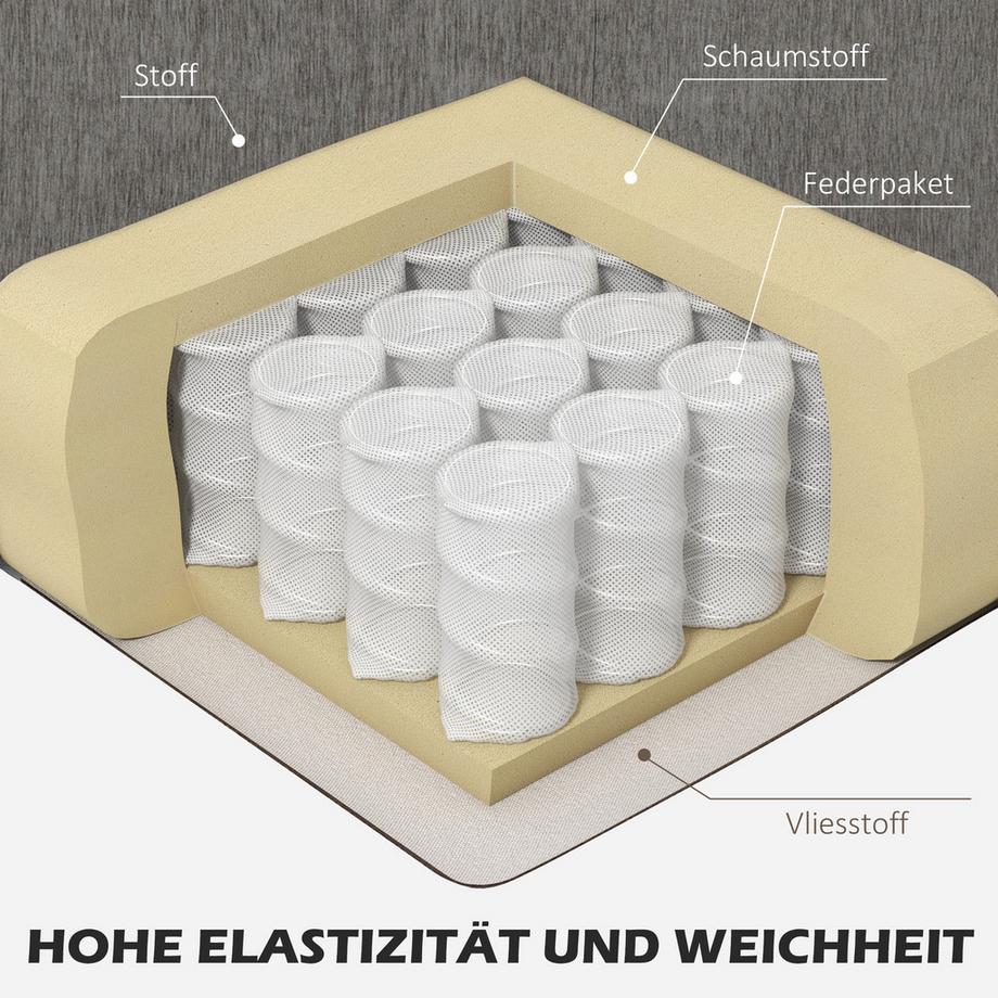 HOMCOM Canapé d'angle  