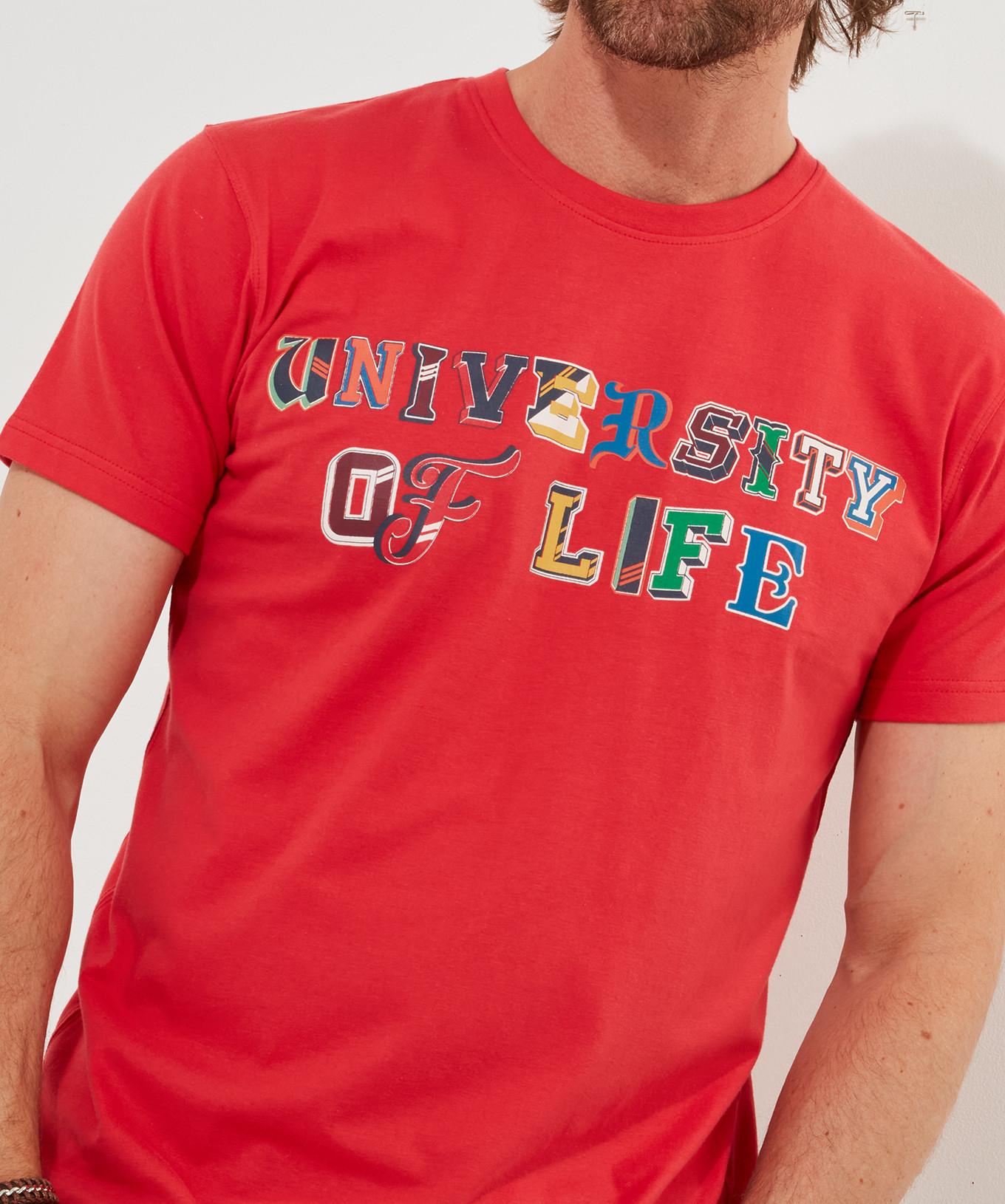 Joe Browns  Universität des Lebens T-Shirt mit Slogan 