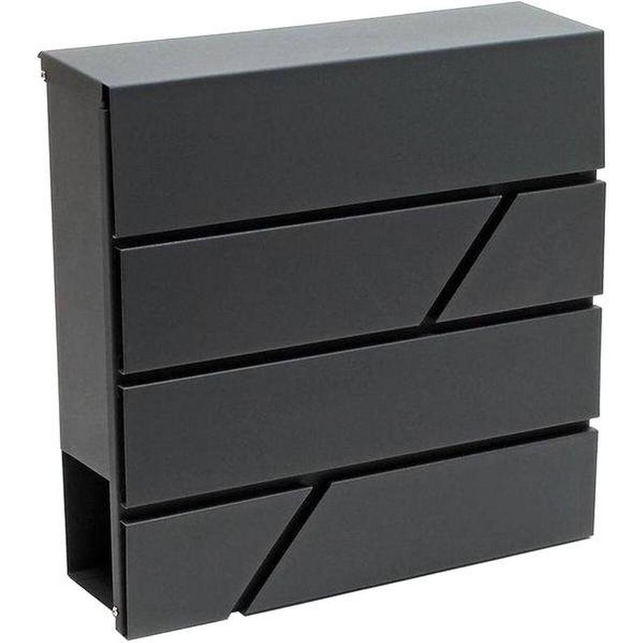 Northio  Abschließbarer Briefkasten - Anthrazit 