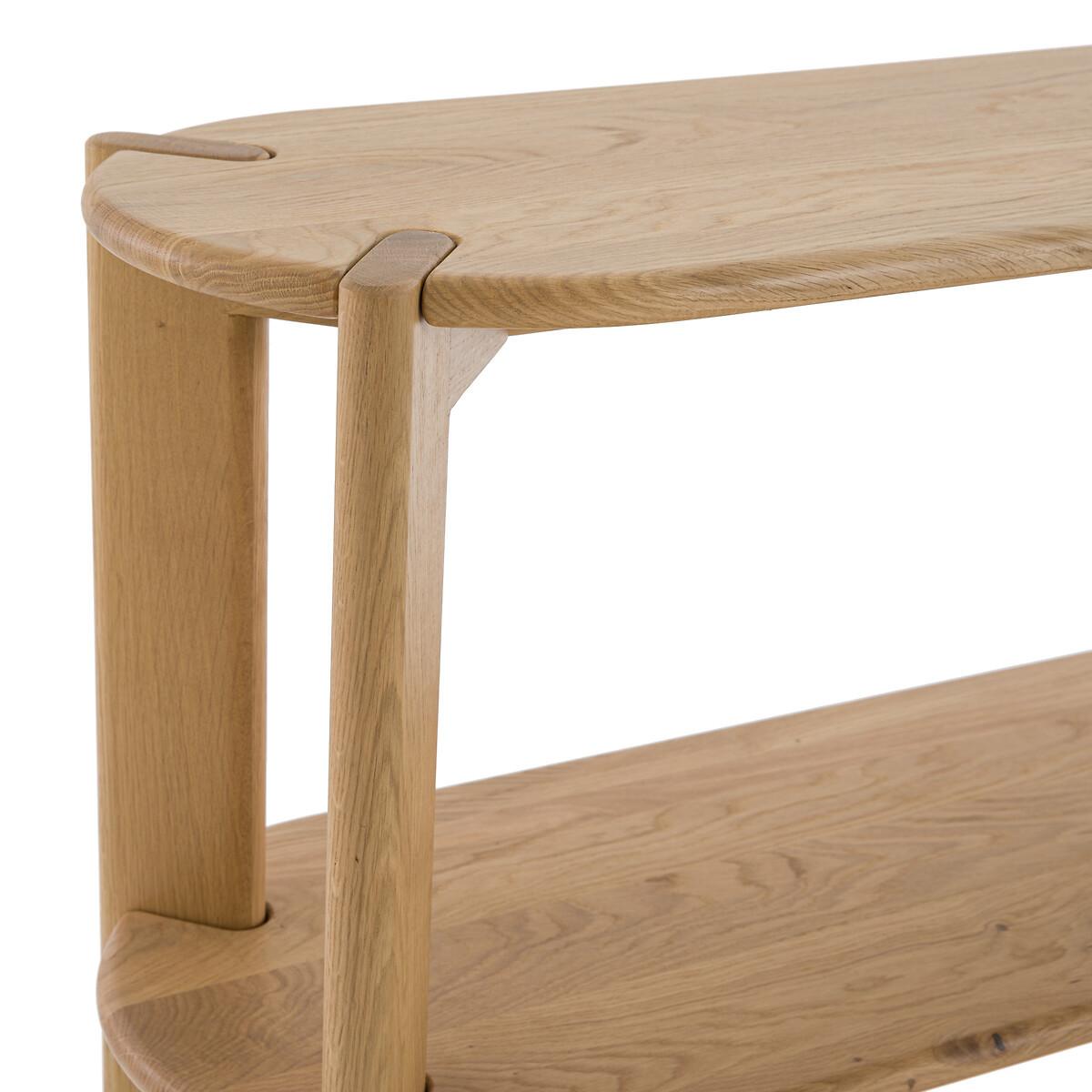 La Redoute Intérieurs Console 3 tablettes chêne massif  