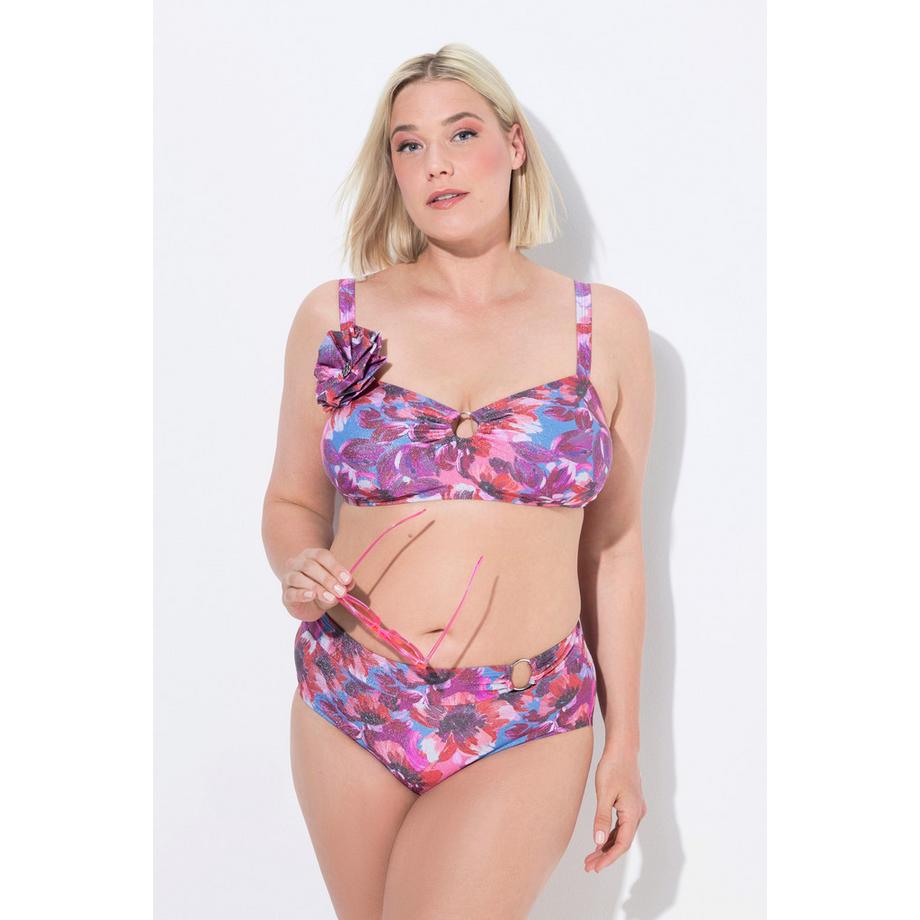 Ulla Popken Glitzer Softcup Bikini verstellbare Träger  