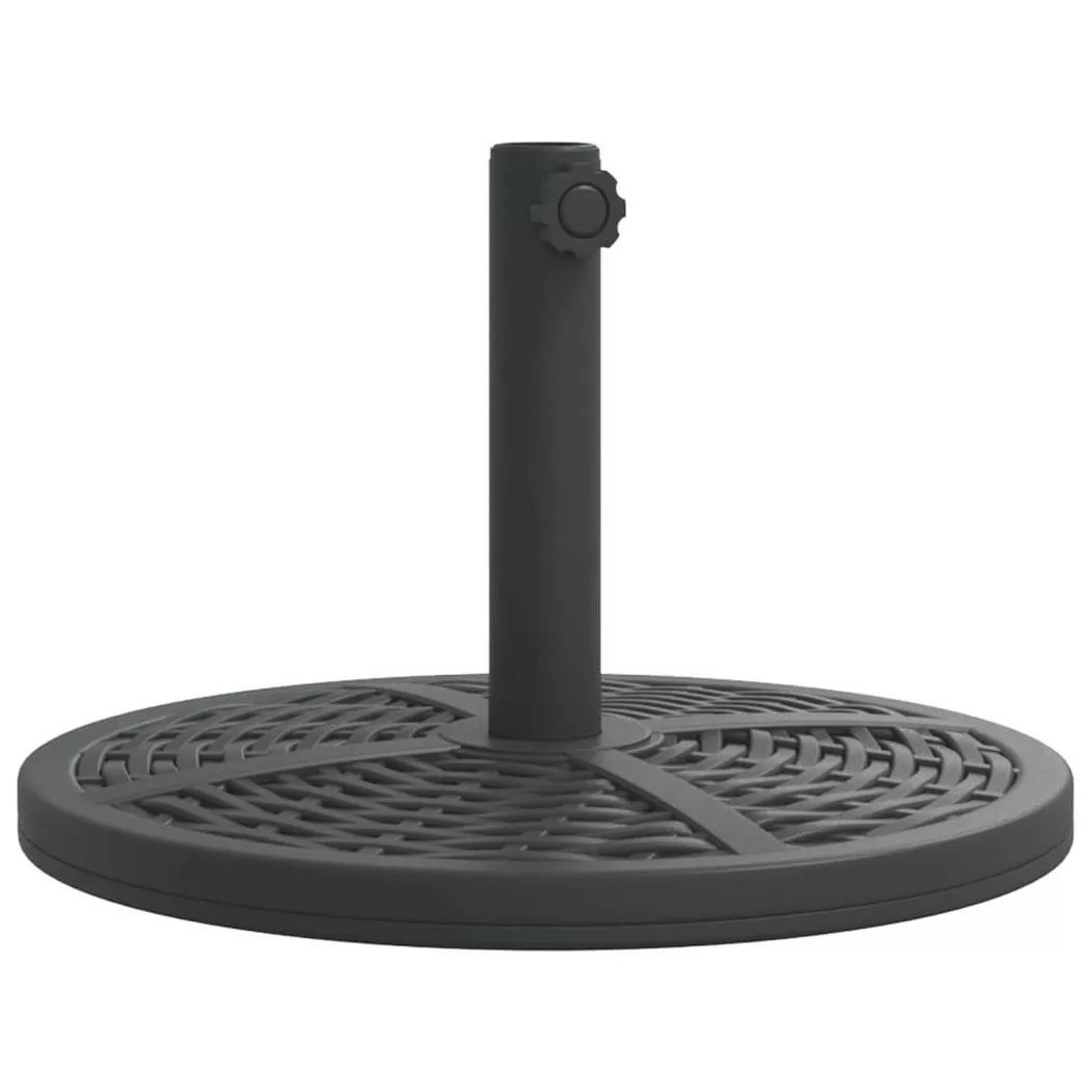 VidaXL - base per ombrellone Polietilene, One Size, Nero