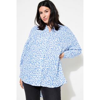 Studio Untold  Bluse, oversized, Musselin, Color-Leo 