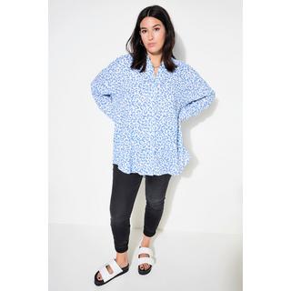 Studio Untold  Bluse, oversized, Musselin, Color-Leo 