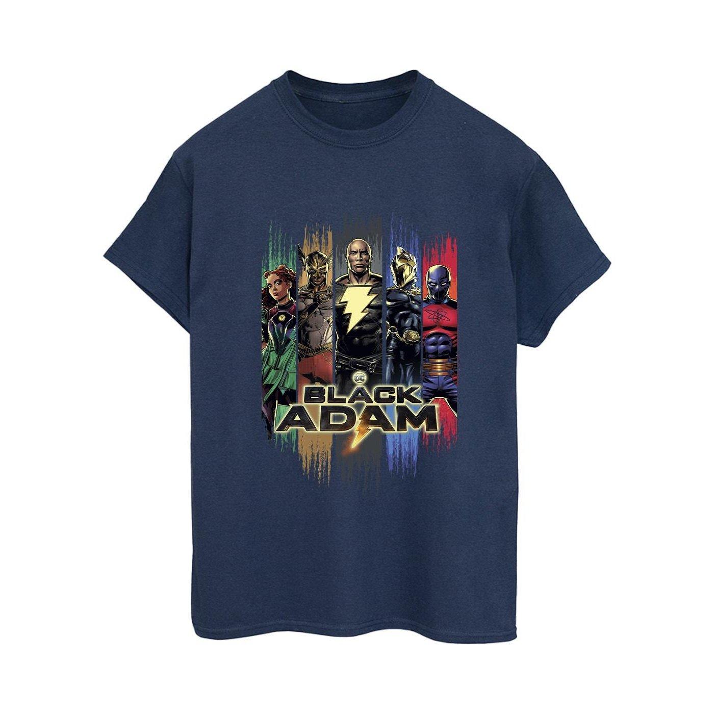Image of Black Adam Jsa Complete Group Tshirt Damen Marine 3XL