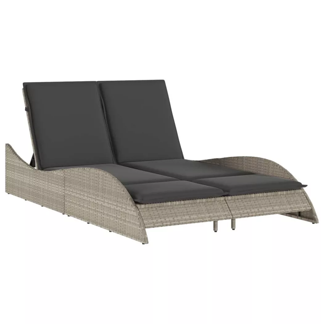 VidaXL - Sonnenliege poly-rattan, One Size, Grau
