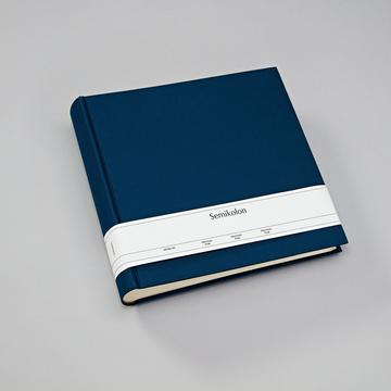 Semikolon Classic XLarge album fotografico e portalistino Blu 65 fogli Rilegatura all'inglese