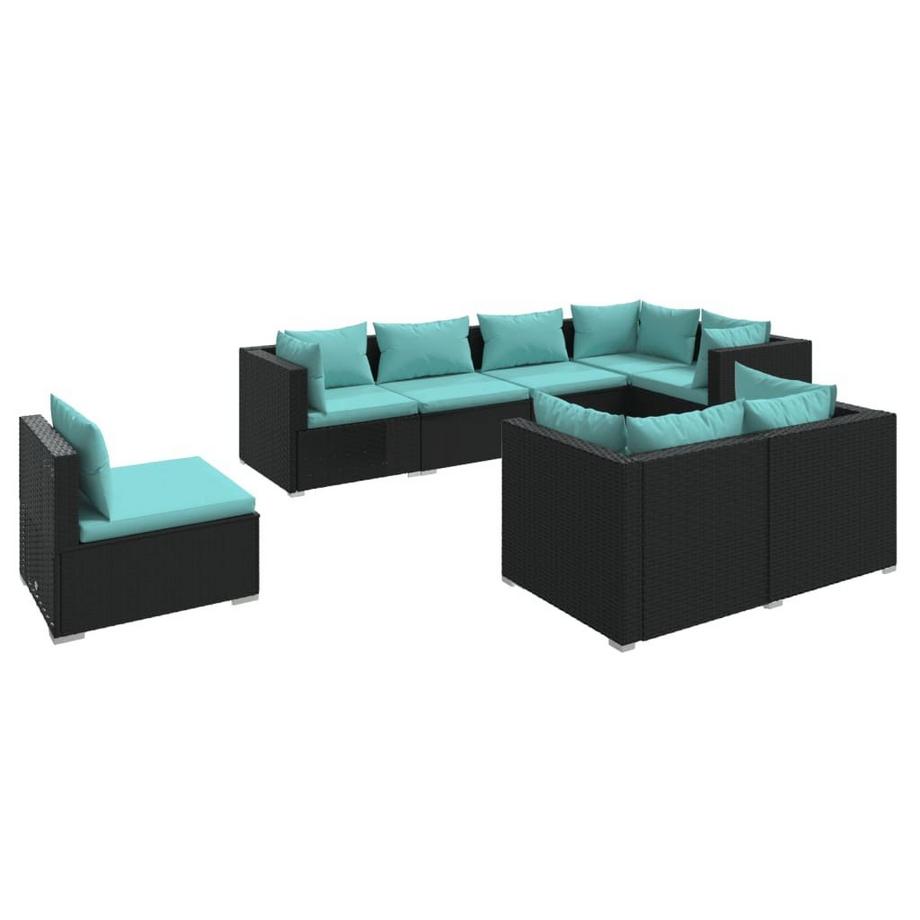Garten lounge set poly-rattan