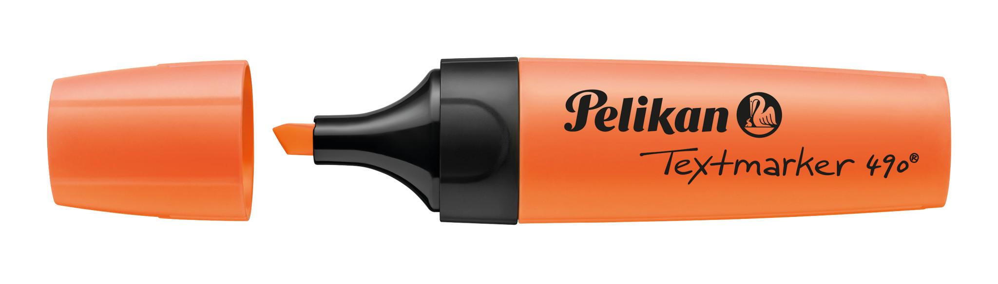 Pelikan  Pelikan Textmarker 490 evidenziatore 4 pz Verde, Arancione, Rosa, Giallo 