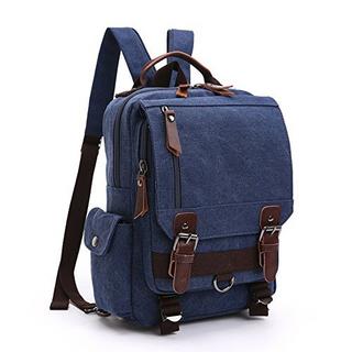 Only-bags.store Vintage Rucksack Rucksack Leinwand Tasche Bote Tasche für Arbeit und Schule  