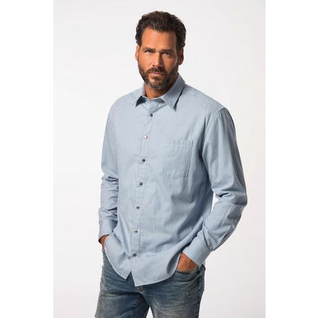 JP1880  Chemise coupe Modern Fit à rayures, manches longues et col kent - jusqu'au 8 XL 