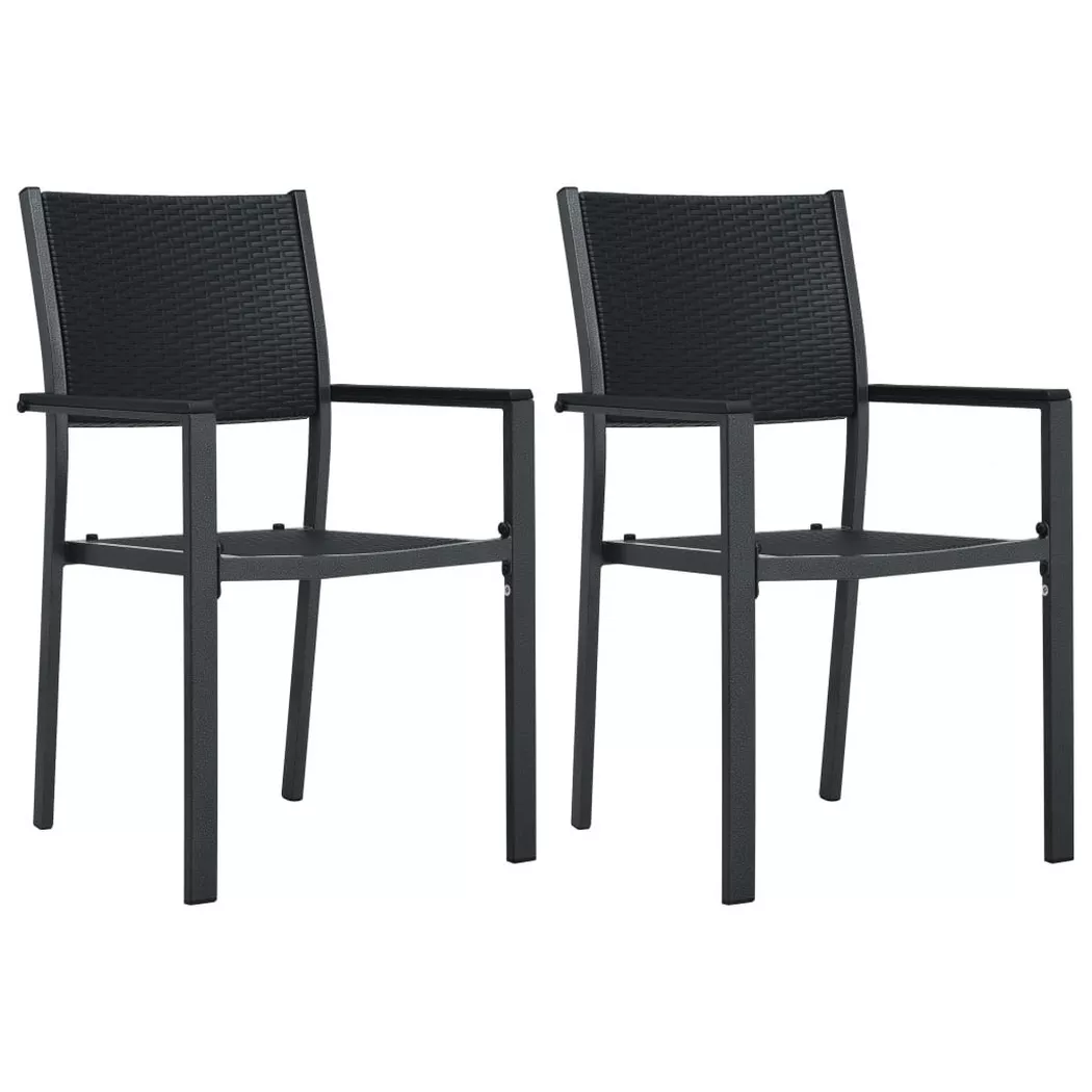 VidaXL - Chaise de jardin plastique, One Size, Noir