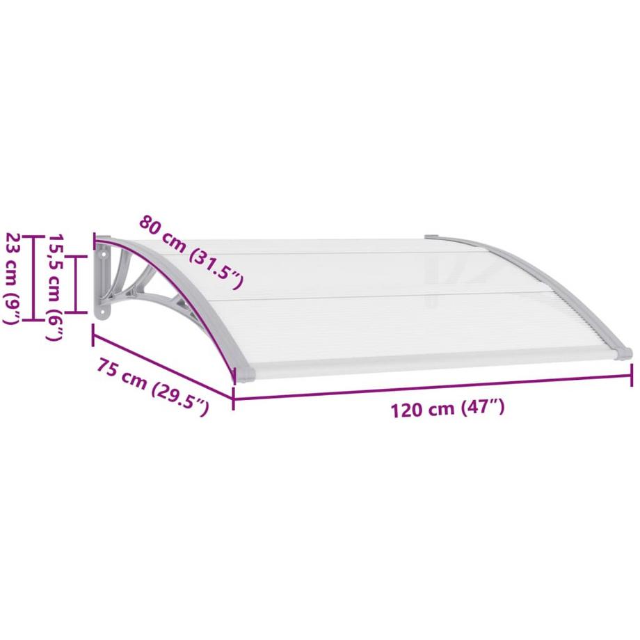 VidaXL Vordach polycarbonat  