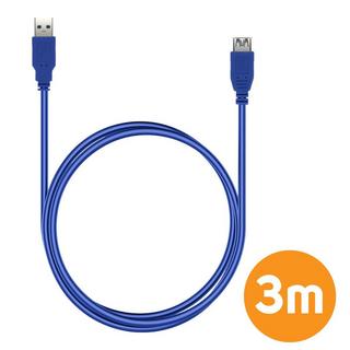 Avizar  USB 3.0 3m Verlängerungskabel, LinQ Blau 