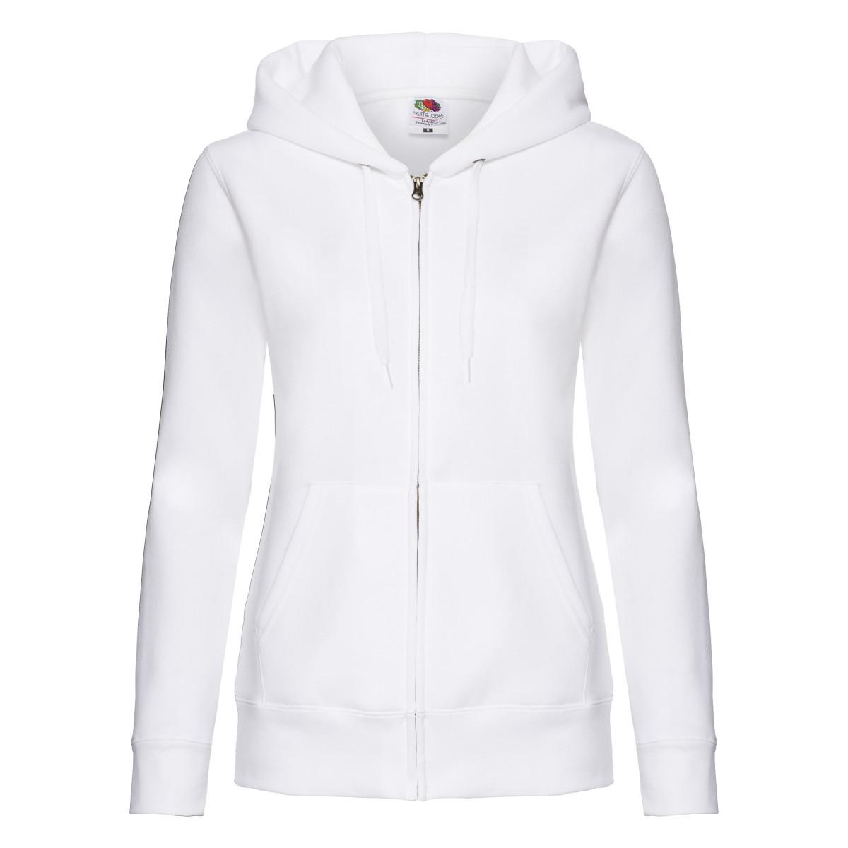 Image of Premium Kapuzenpullover Mit Kapuze Damen Weiss XL