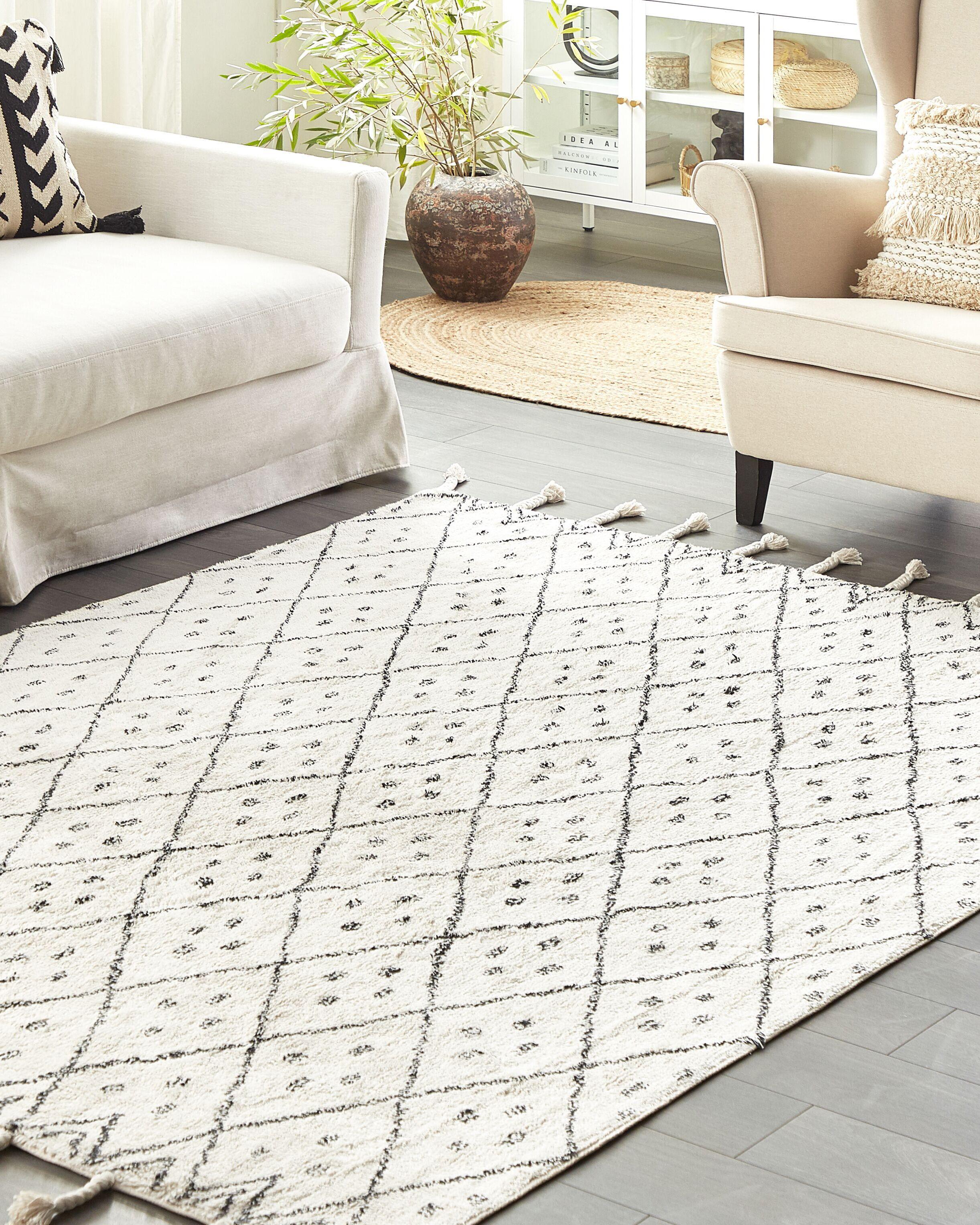 Beliani Tapis en Coton Boho AGADIR  