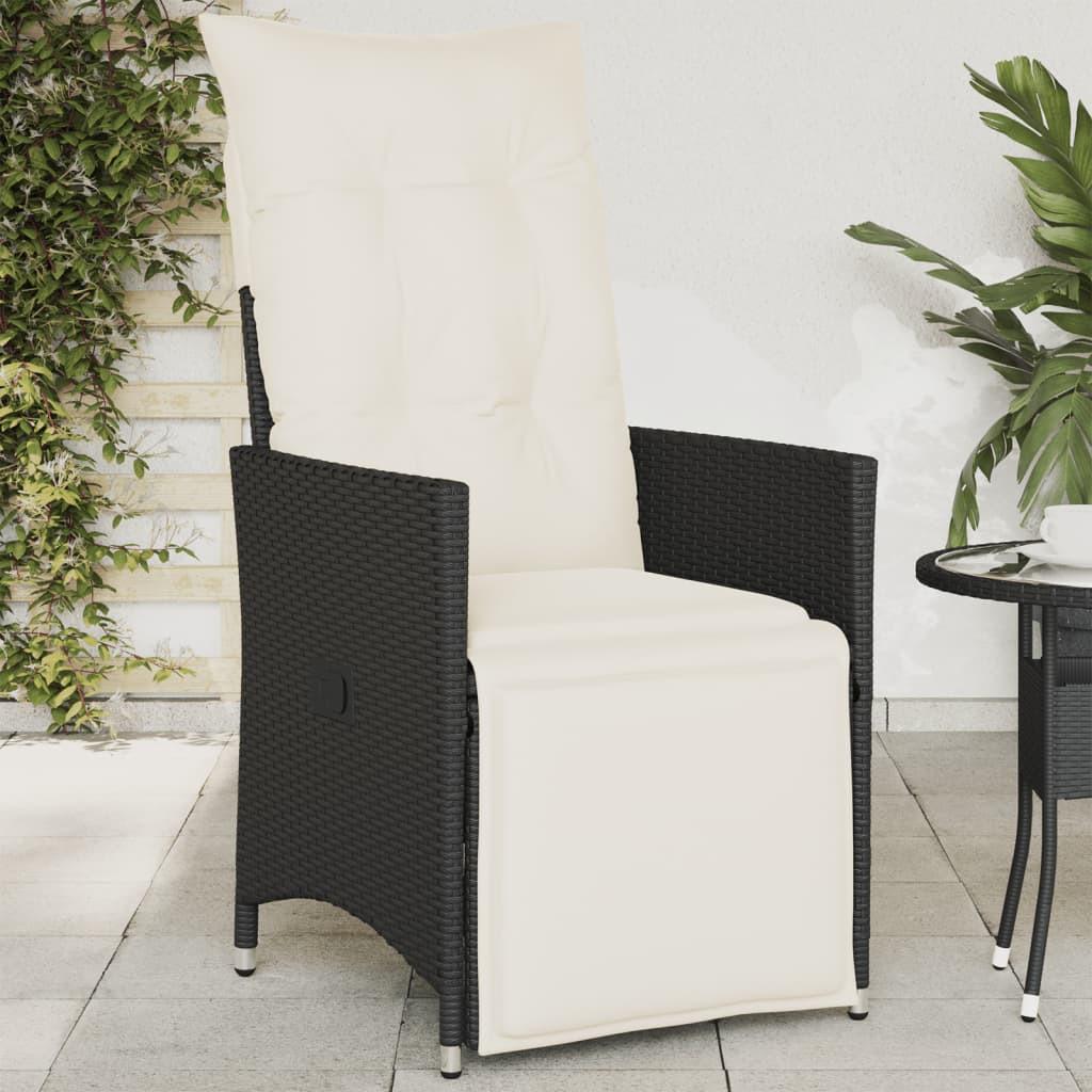 VidaXL Chaise de jardin inclinable rotin synthétique  