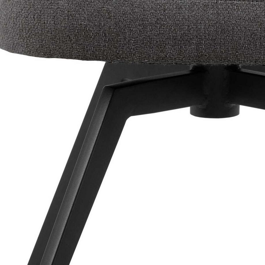 mutoni Chaise avec accoudoirs Walora gris (1 pièce)  