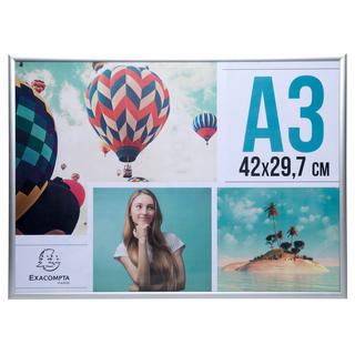 Exacompta Cadre photo mural aluminium A3 - x 12  