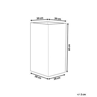 Beliani Blumenkübel aus Steingemisch Rustikal GAZA  