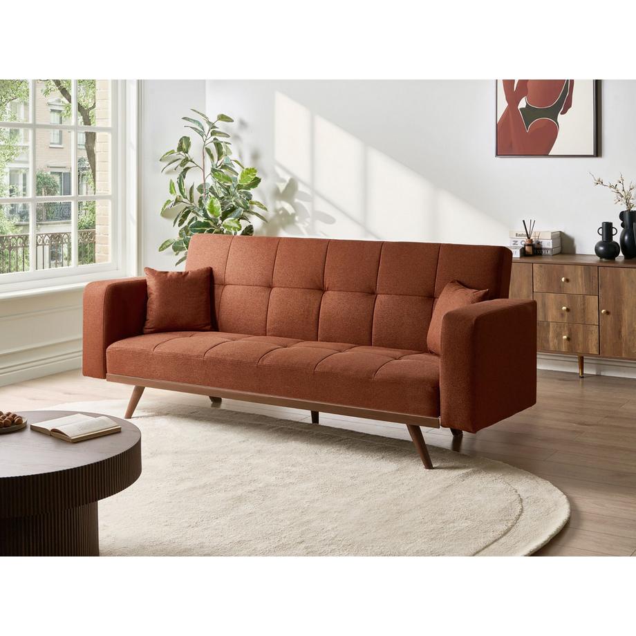 Beliani 3 Sitzer Sofa aus Stoff  HJULBY  
