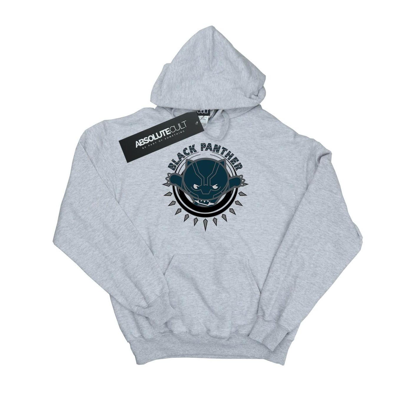 Image of Kawaii Black Panther Pounce Kapuzenpullover Jungen Grau 152-158